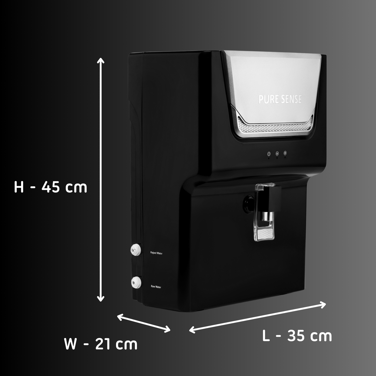 Puresense Mobile App Enabled Water Purifier 7L With NF+UV+Copper Alkaline Technology